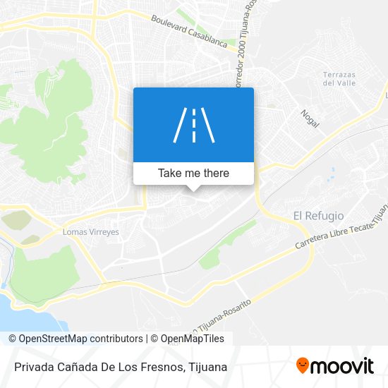Mapa de Privada Cañada De Los Fresnos