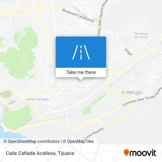 Calle Cañada Acalleso map