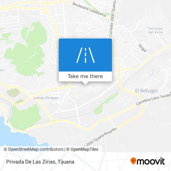 Privada De Las Zirias map