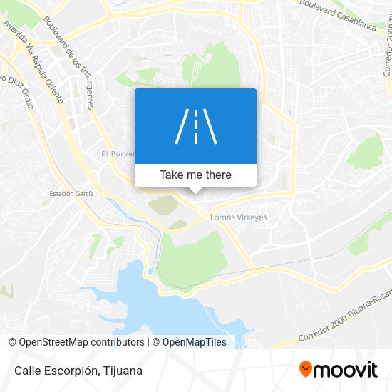 Mapa de Calle Escorpión