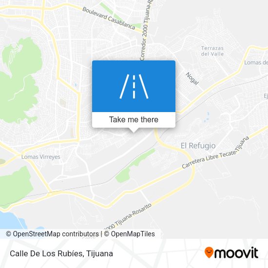 Mapa de Calle De Los Rubíes