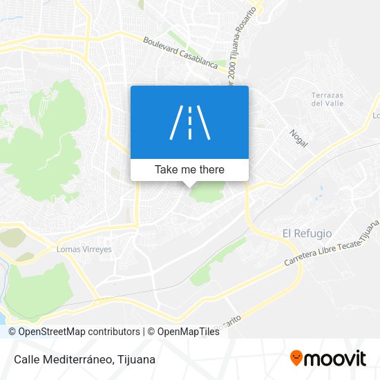 Calle Mediterráneo map