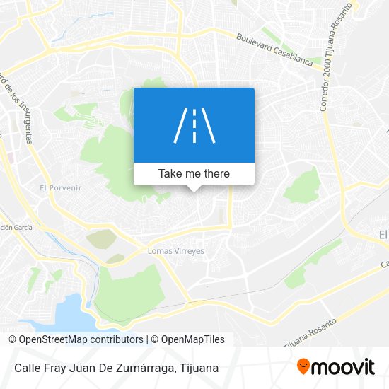 Mapa de Calle Fray Juan De Zumárraga
