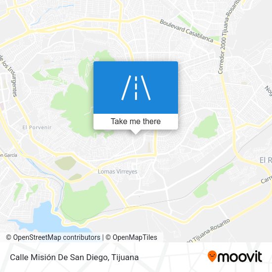 Calle Misión De San Diego map