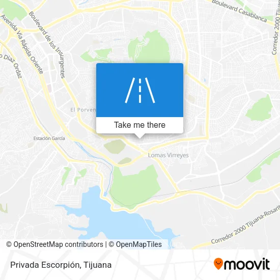 Privada Escorpión map