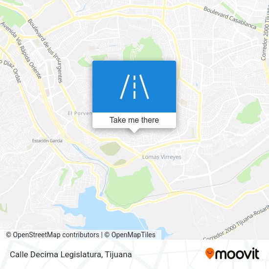 Calle Decima Legislatura map