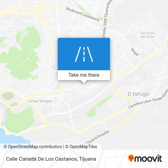 Mapa de Calle Canadá De Los Castanos