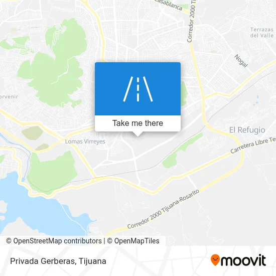 Privada Gerberas map