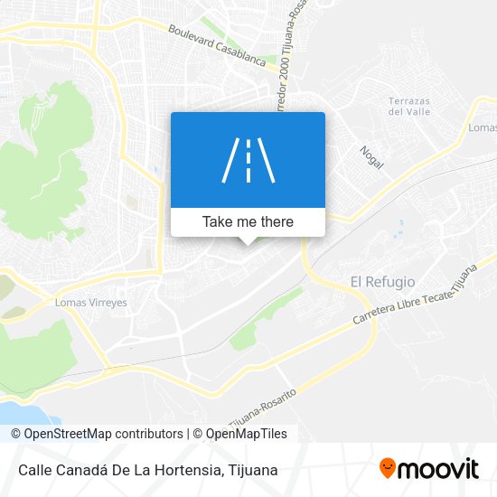 Calle Canadá De La Hortensia map