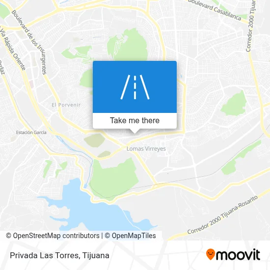 Privada Las Torres map
