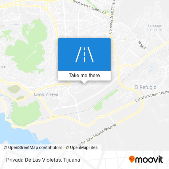 Privada De Las Violetas map