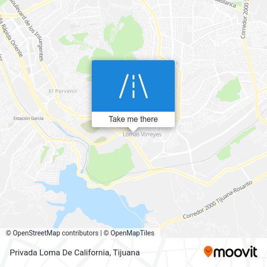 Privada Loma De California map
