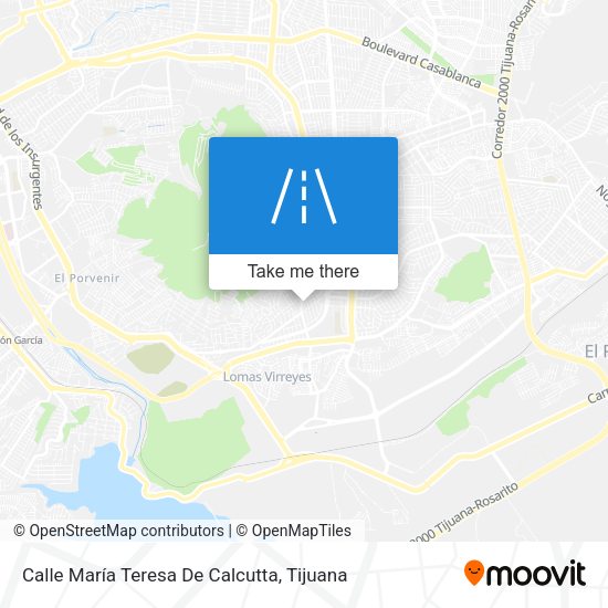 Mapa de Calle María Teresa De Calcutta