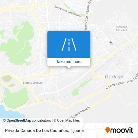 Privada Canadá De Los Castaños map