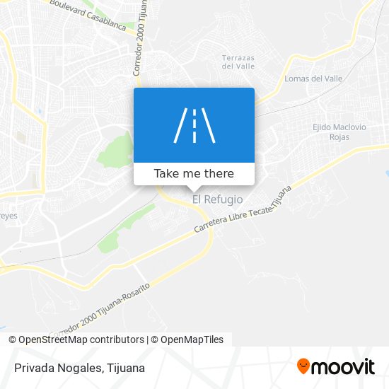 Privada Nogales map