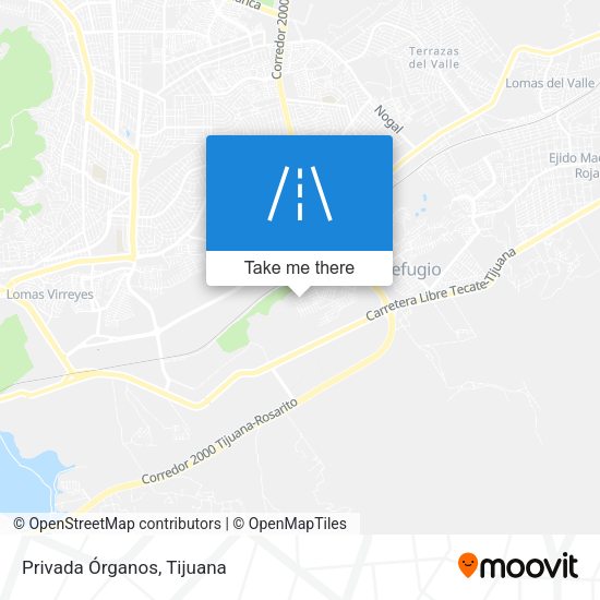 Mapa de Privada Órganos