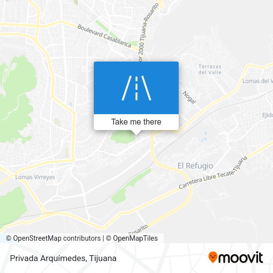 Mapa de Privada Arquímedes