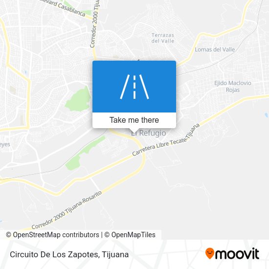 Circuito De Los Zapotes map