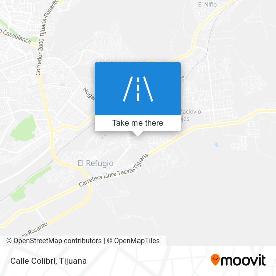 Mapa de Calle Colibrí