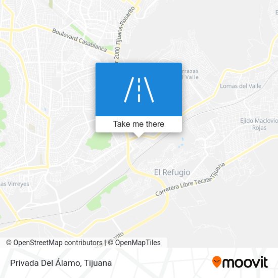 Mapa de Privada Del Álamo
