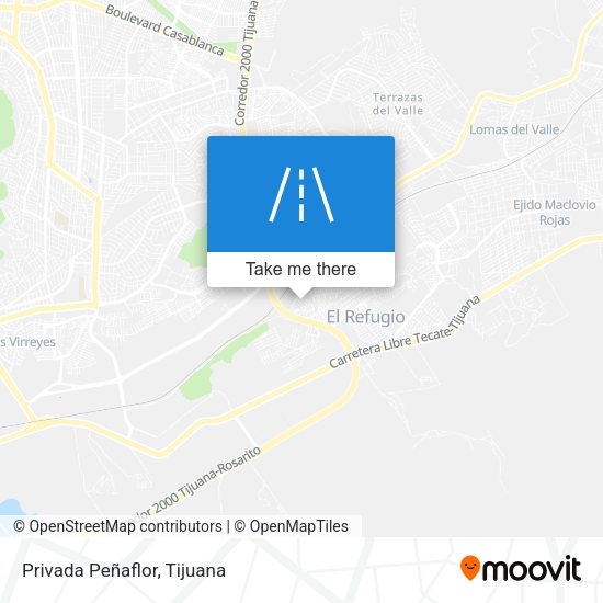 Mapa de Privada Peñaflor