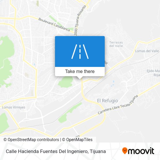 Calle Hacienda Fuentes Del Ingeniero map