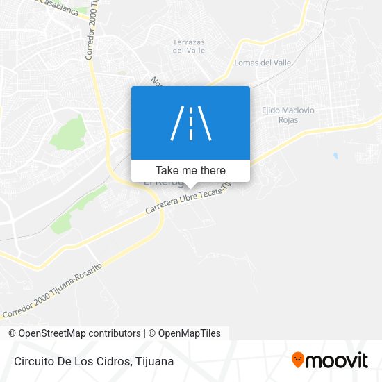 Circuito De Los Cidros map