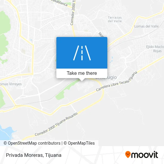 Privada Moreras map