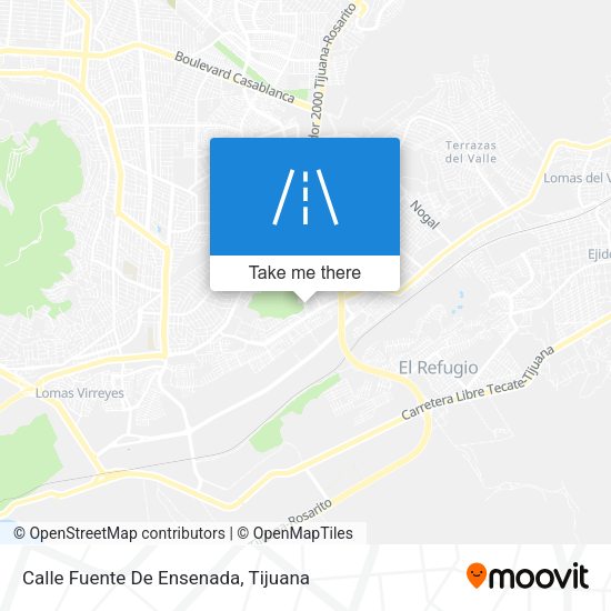 Calle Fuente De Ensenada map