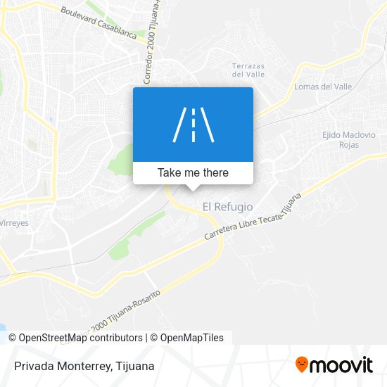 Privada Monterrey map