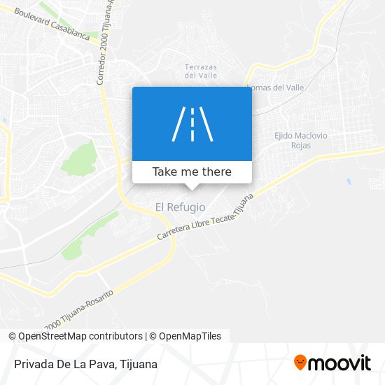 Privada De La Pava map