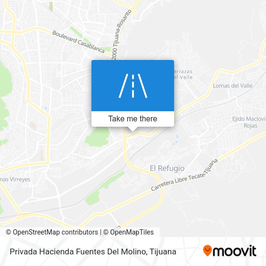 Privada Hacienda Fuentes Del Molino map