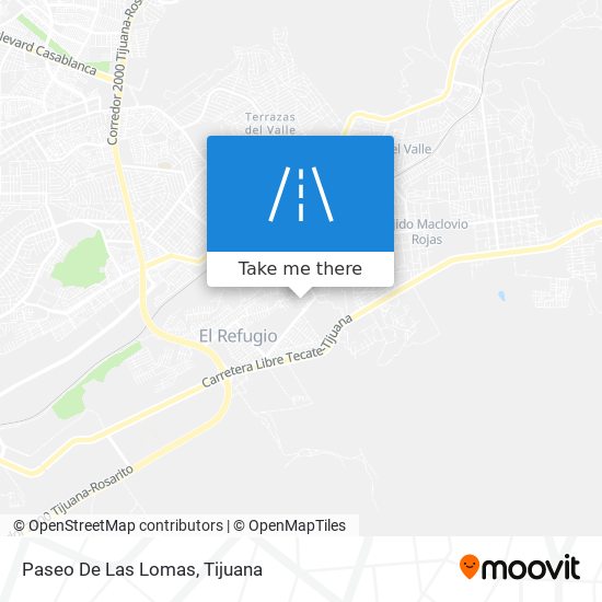 Paseo De Las Lomas map