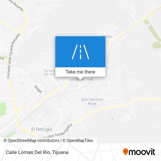 Mapa de Calle Lomas Del Río