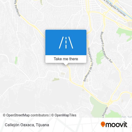 Mapa de Callejón Oaxaca