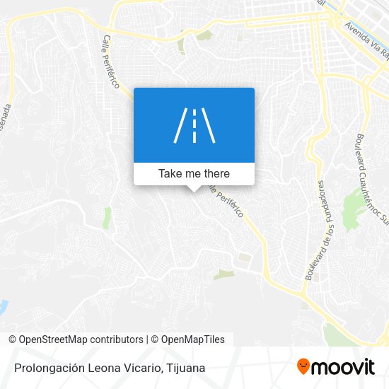 Mapa de Prolongación Leona Vicario