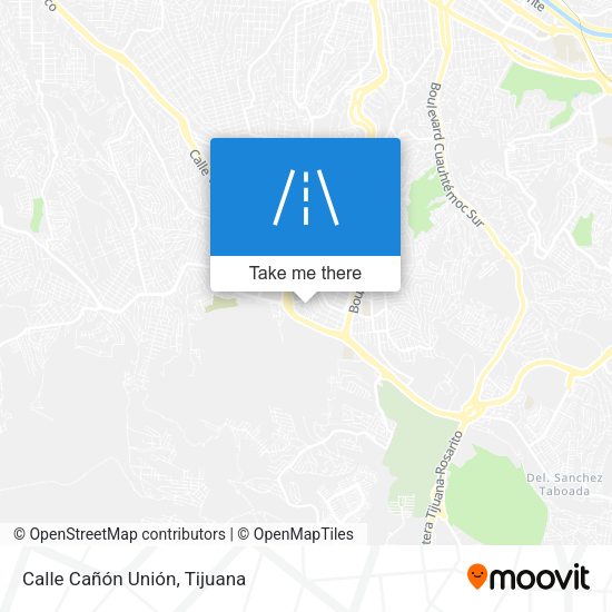 Calle Cañón Unión map