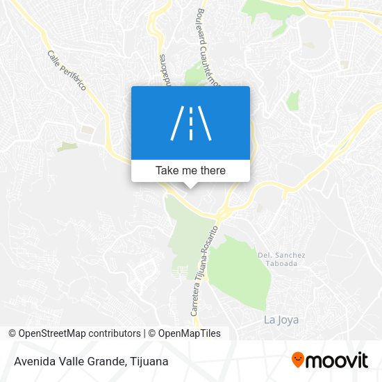 Avenida Valle Grande map