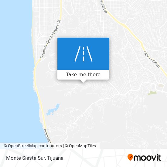 Monte Siesta Sur map
