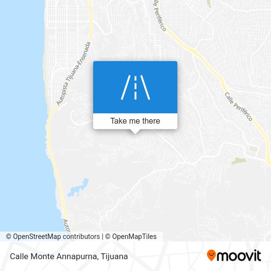 Calle Monte Annapurna map