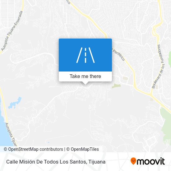 Mapa de Calle Misión De Todos Los Santos