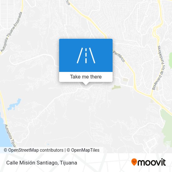 Mapa de Calle Misión Santiago