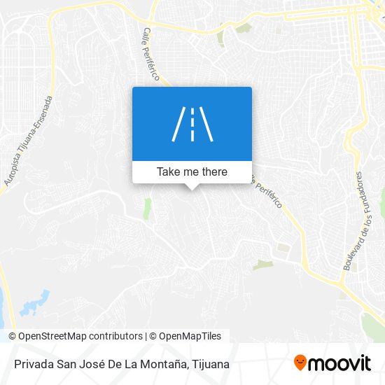 Privada San José De La Montaña map