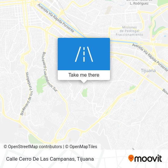 Calle Cerro De Las Campanas map