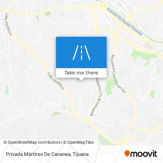 Mapa de Privada Mártires De Cananea