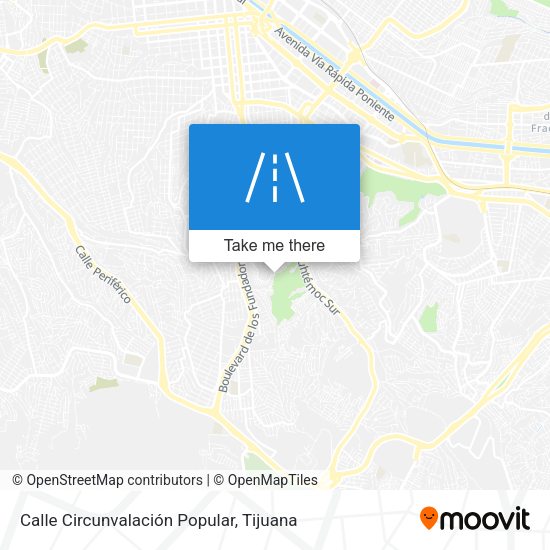 Calle Circunvalación Popular map