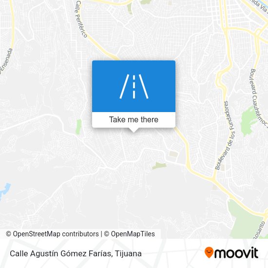 Mapa de Calle Agustín Gómez Farías