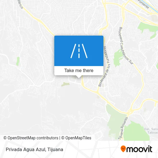 Privada Agua Azul map