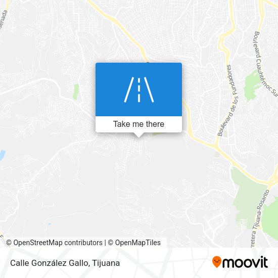 Mapa de Calle González Gallo
