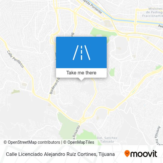 Calle Licenciado Alejandro Ruíz Cortines map